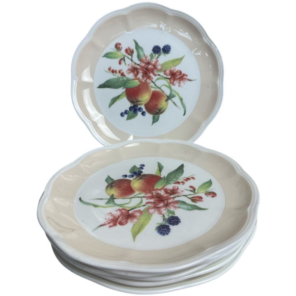 Lenox ORCHARD BLOSSOM Peach Blossom Salad Plate Catherine McClung 9" Set Of 6